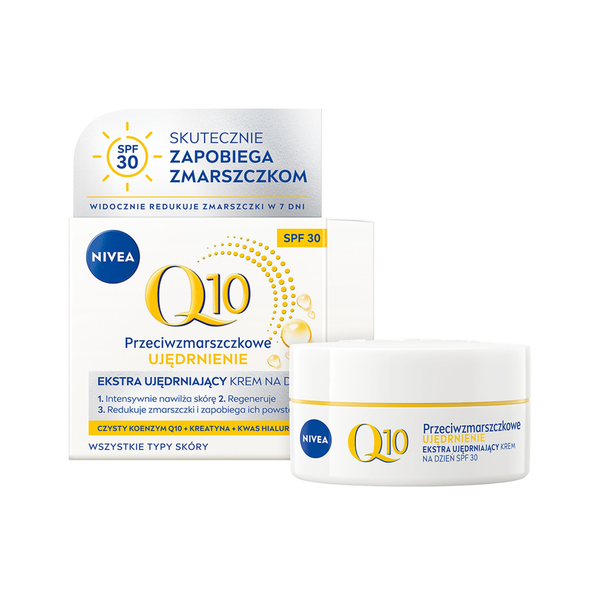 Дневной увлажняющий крем для лица против морщин с spf30, 50 мл Nivea Q10 ujędrnienie
Дневной увлажняющий крем для лица против морщин с spf30, 50 мл Nivea Q10 ujędrnienie