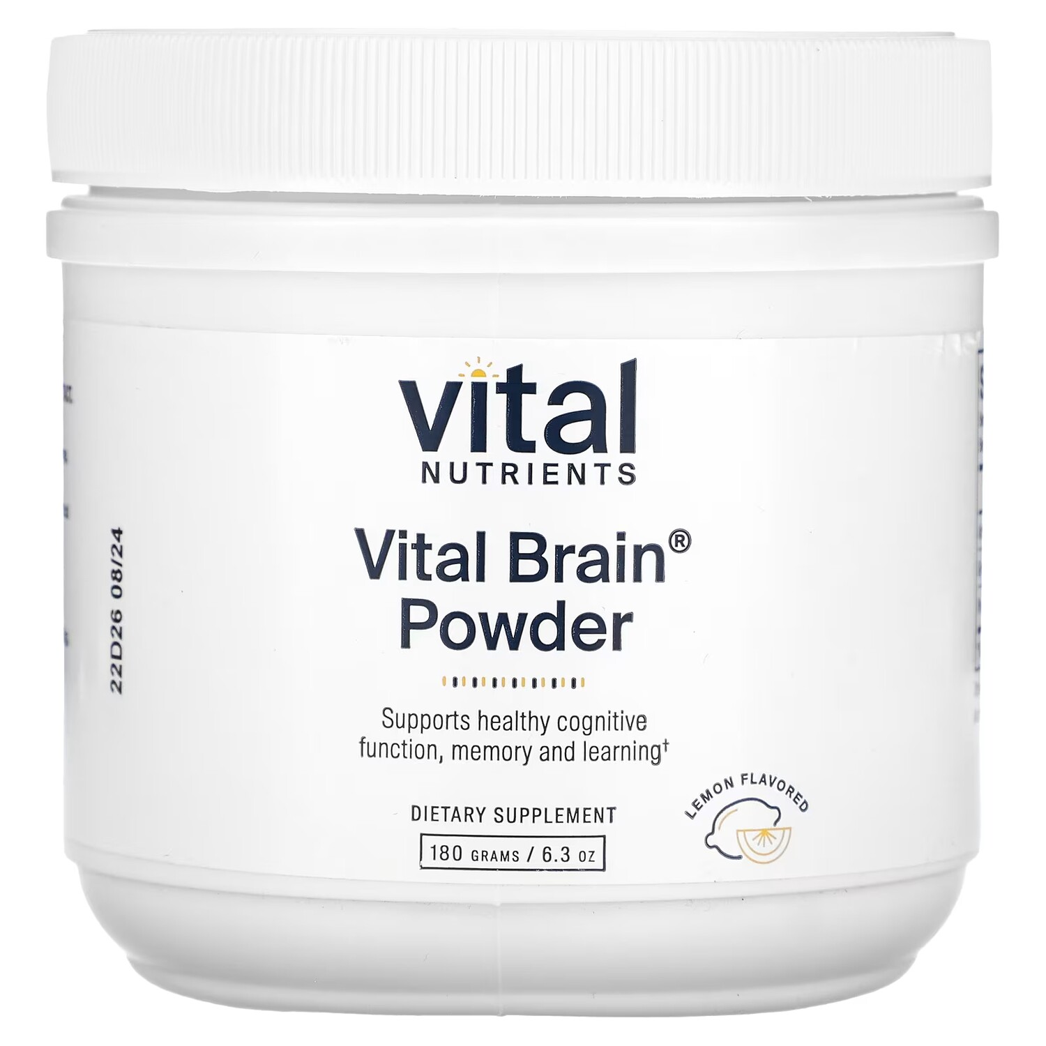 Добавка Vital Nutrients Vital Brain Powder со вкусом лимона, 180 г
Добавка Vital Nutrients Vital Brain Powder со вкусом лимона, 180 г