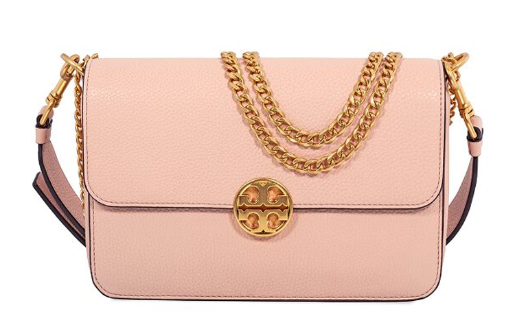 TORY BURCH Кожаная сумка через плечо женская абрикосовая 
TORY BURCH Кожаная сумка через плечо женская абрикосовая