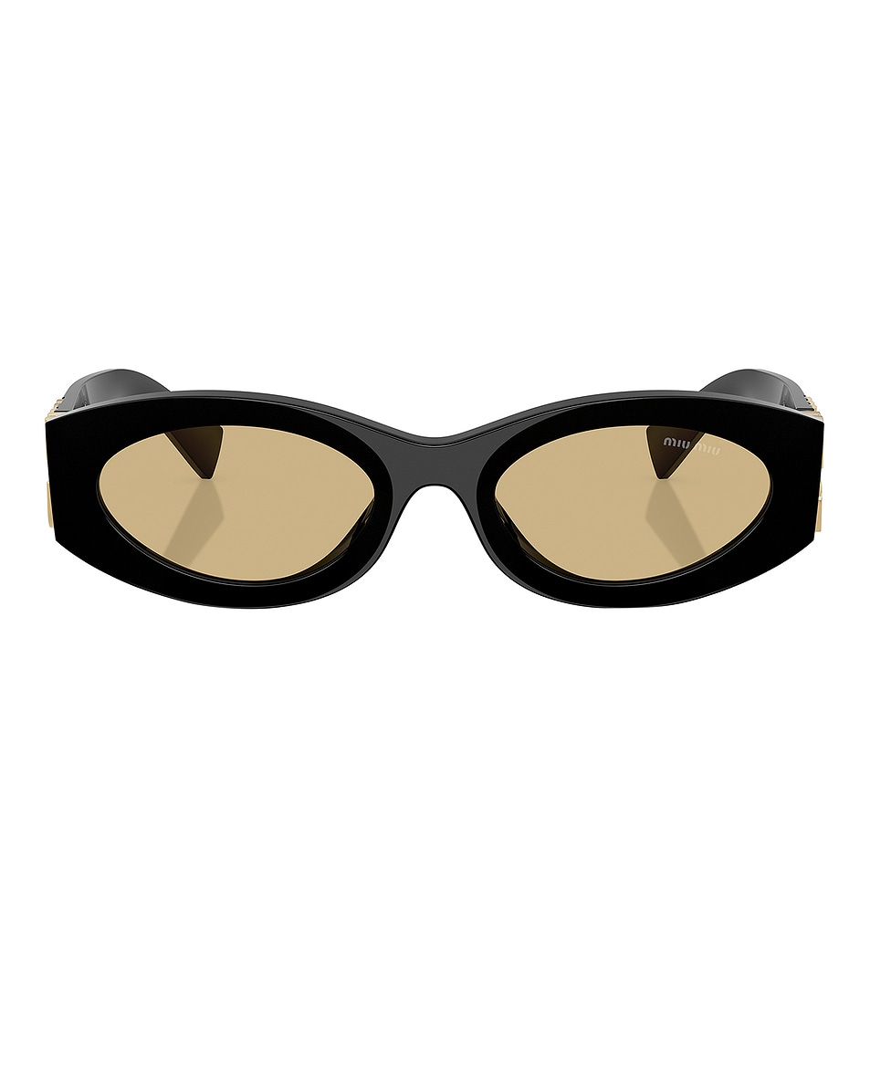 Овальные солнцезащитные очки Miu Miu, Black
Овальные солнцезащитные очки Miu Miu, Black