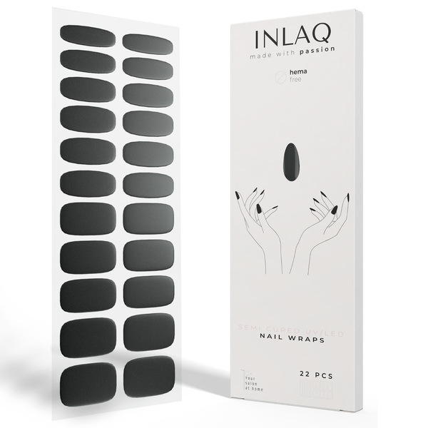Гибридные наклейки для ногтей черного цвета, 1 упаковка. Inlaq Nail wraps uv/led, цвет czarny
Гибридные наклейки для ногтей черного цвета, 1 упаковка. Inlaq Nail wraps uv/led, цвет czarny