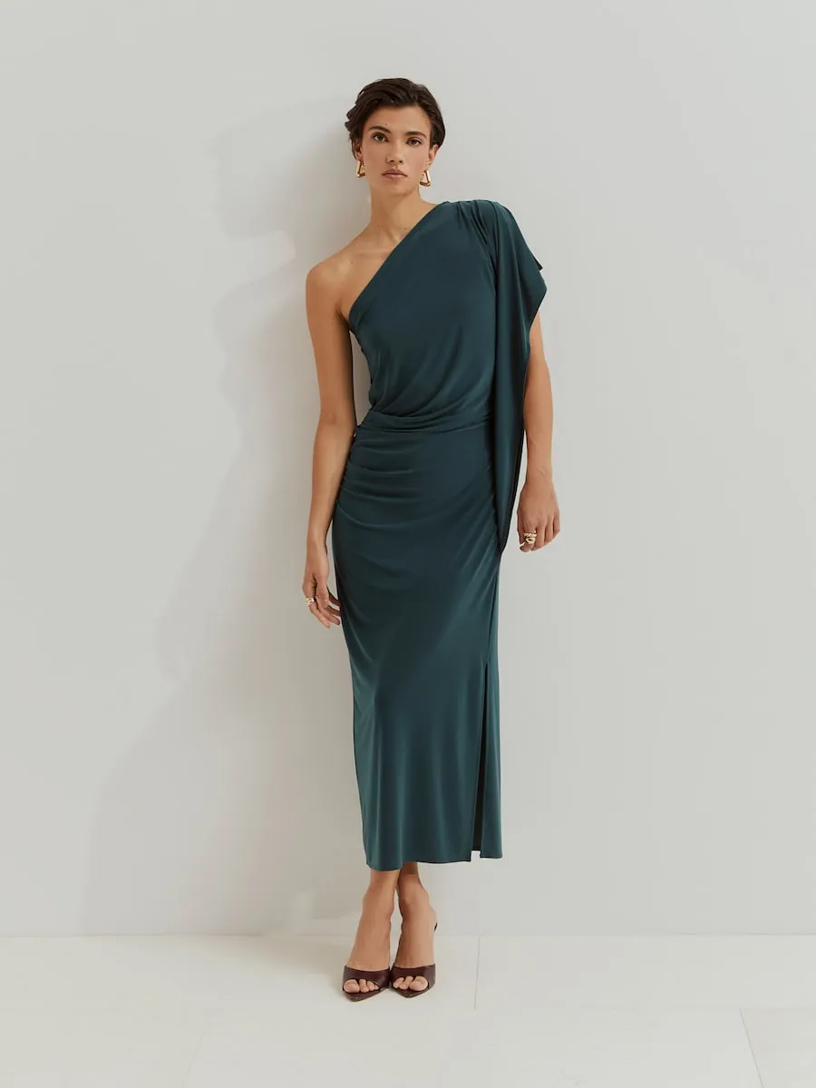 Длинное вязаное платье с одним рукавом Lion Of Porches, зеленый
Длинное вязаное платье с одним рукавом Lion Of Porches, зеленый