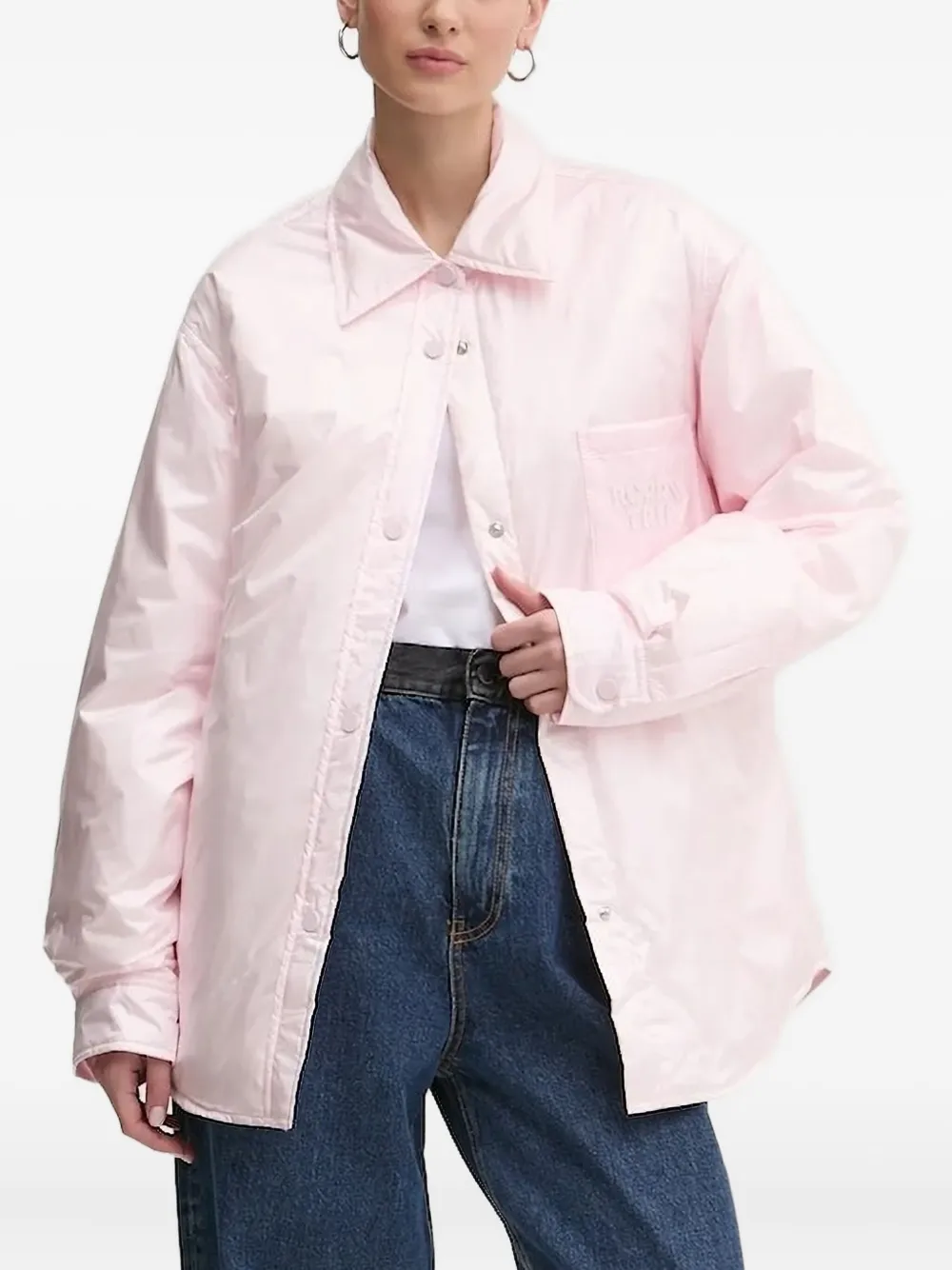 Куртка-рубашка с нашивкой-буквой Miss Sixty, розовый
Куртка-рубашка с нашивкой-буквой Miss Sixty, розовый