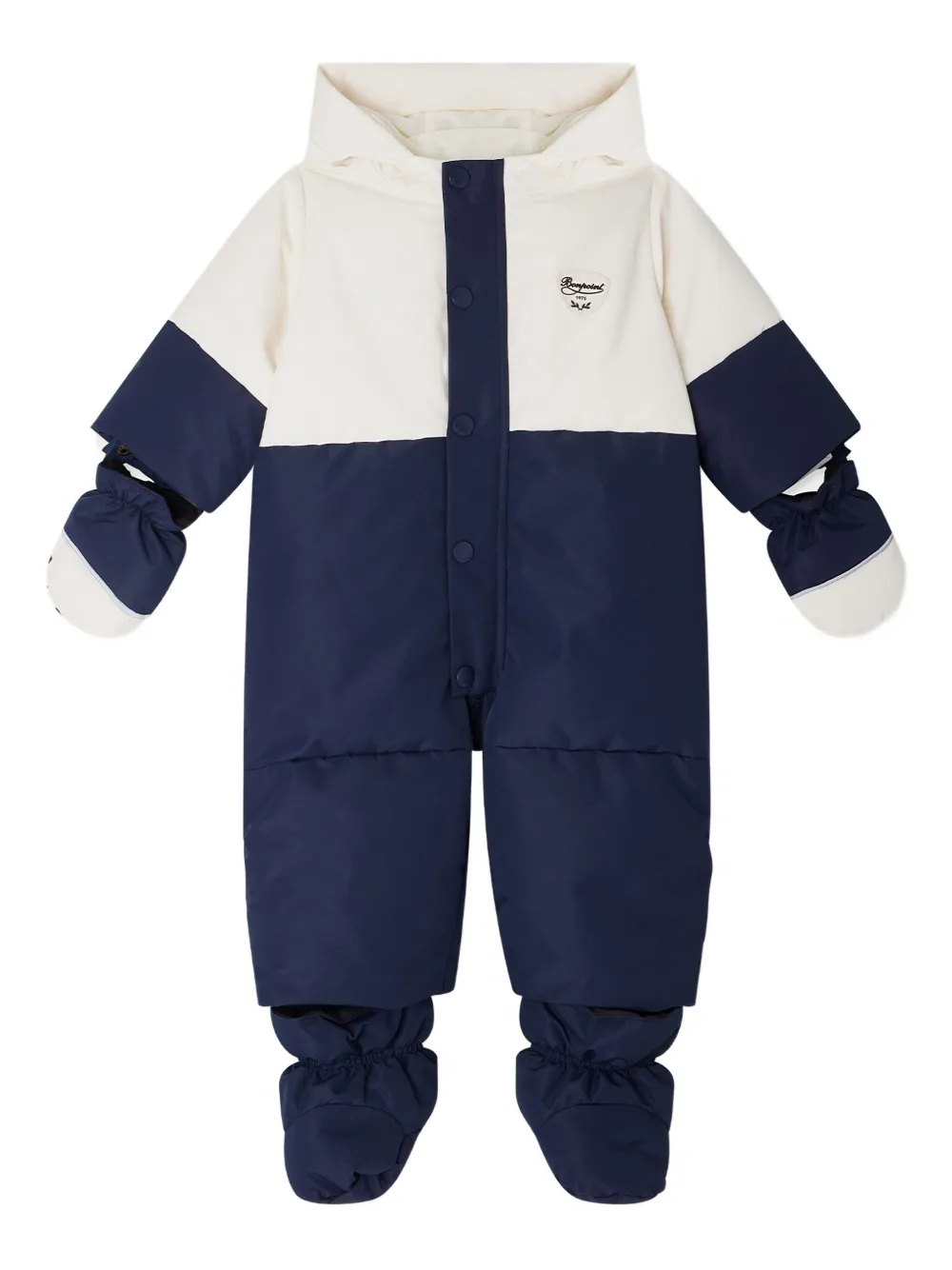 Дутый комбинезон с капюшоном Bonpoint, синий
Дутый комбинезон с капюшоном Bonpoint, синий