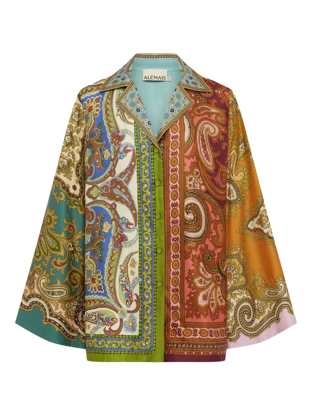 Шелковая блузка с графическим узором ALEMAIS, коричневый
Шелковая блузка с графическим узором ALEMAIS, коричневый