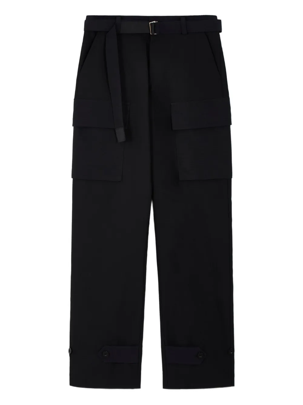 Брюки с карманами и поясом Sacai, черный
Брюки с карманами и поясом Sacai, черный