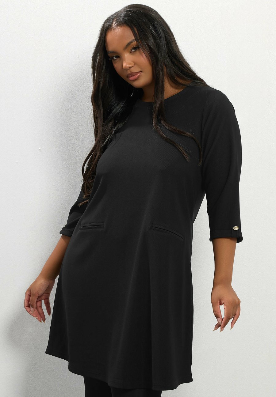 Платье Yours Clothing Jumper dress, Black/Anthracite
Платье Yours Clothing Jumper dress, Black/Anthracite
