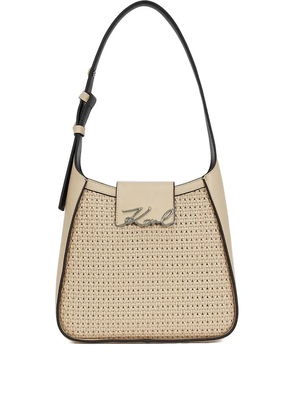 Сумка через плечо K/signature с плетеными деталями KARL LAGERFELD, нейтральный
Сумка через плечо K/signature с плетеными деталями KARL LAGERFELD, нейтральный