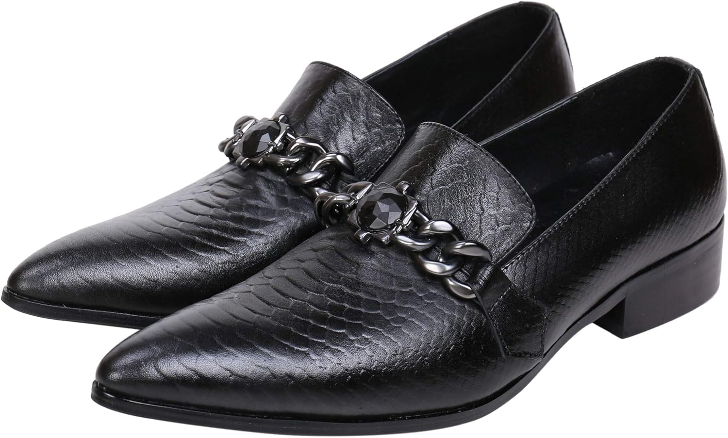 Мужские лоферы Santimon Mens с имитацией курения, с пряжкой из страз, повседневные и вечерние слипоны, черный
Мужские лоферы Santimon Mens с имитацией курения, с пряжкой из страз, повседневные и вечерние слипоны, черный