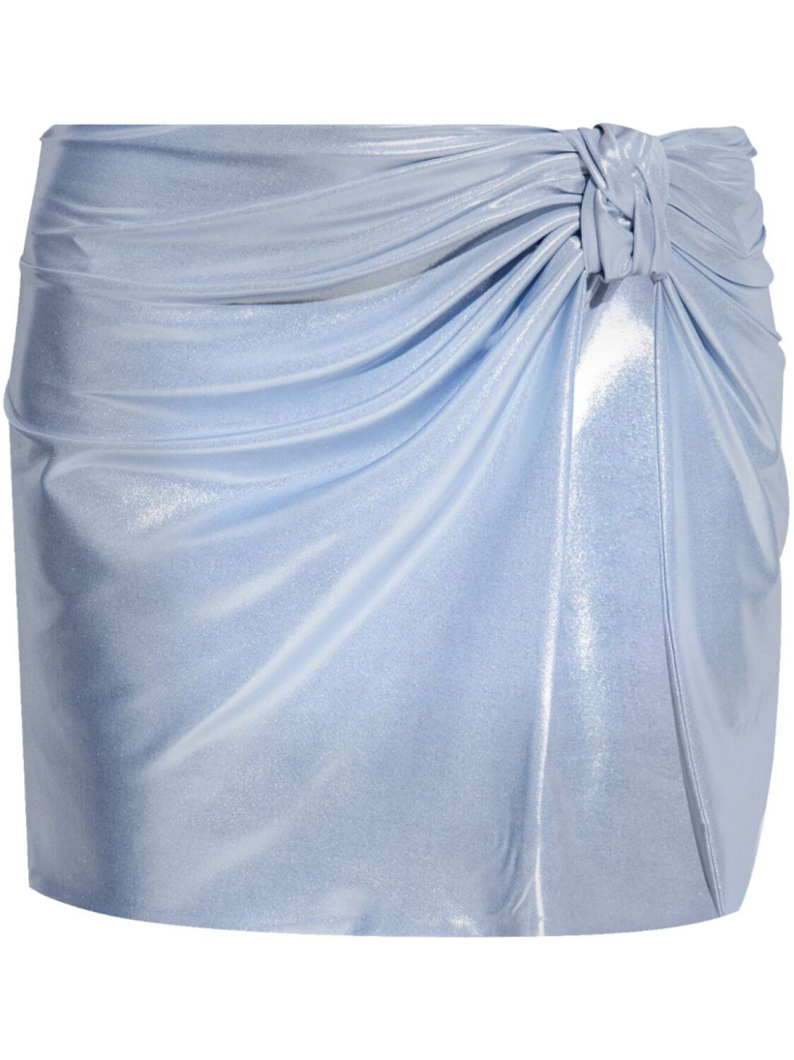 MISBHV юбка мини с эффектом металлик, синий 
MISBHV юбка мини с эффектом металлик, синий