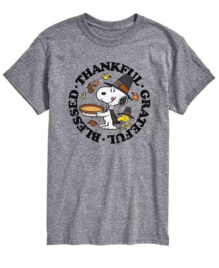 Футболка мужская с коротким рукавом Peanuts Thankful Grateful Blessed AIRWAVES, серый
Футболка мужская с коротким рукавом Peanuts Thankful Grateful Blessed AIRWAVES, серый