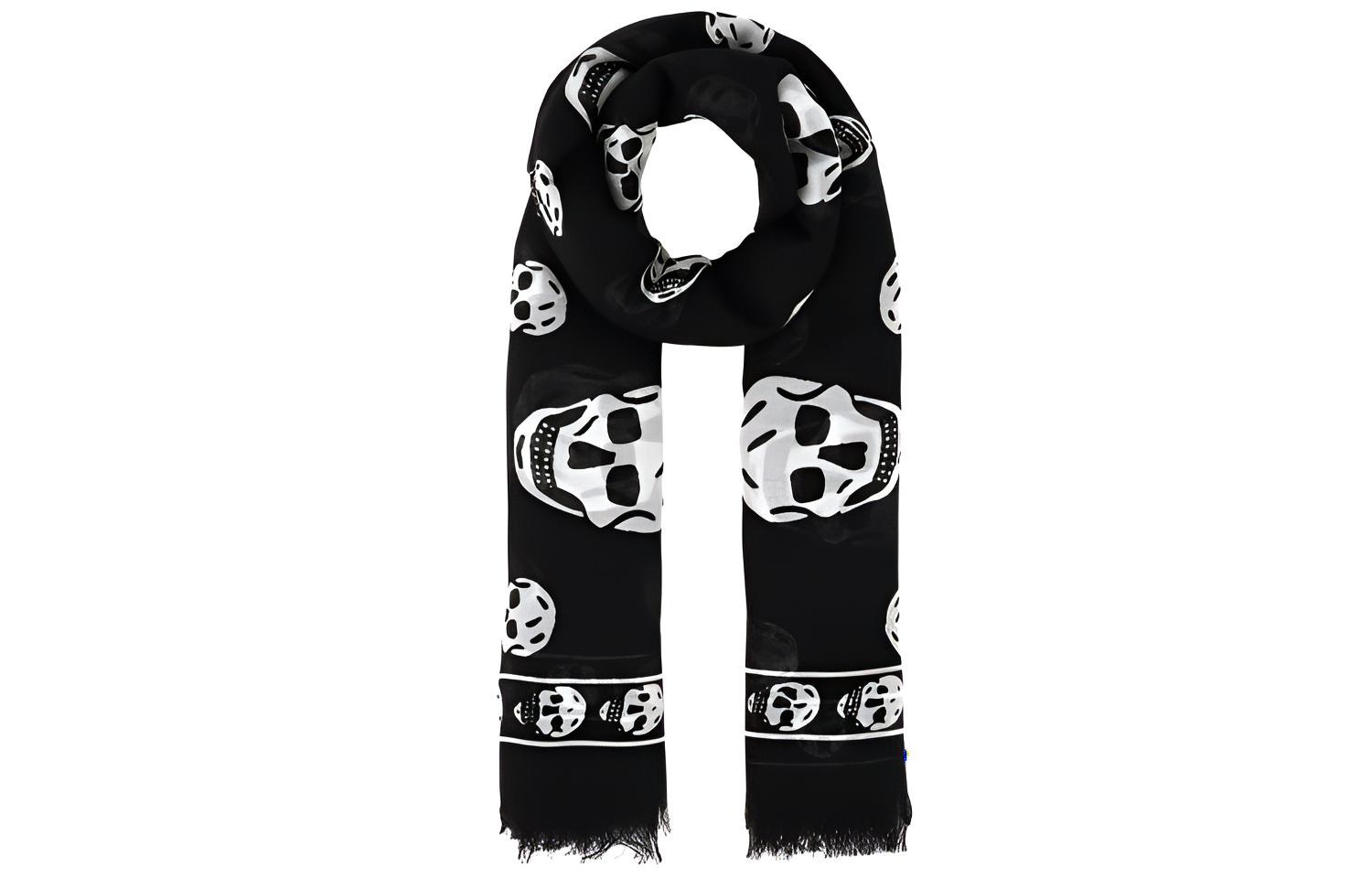 Шарф с логотипом "череп" по всей поверхности Alexander McQueen, черный
Шарф с логотипом "череп" по всей поверхности Alexander McQueen, черный