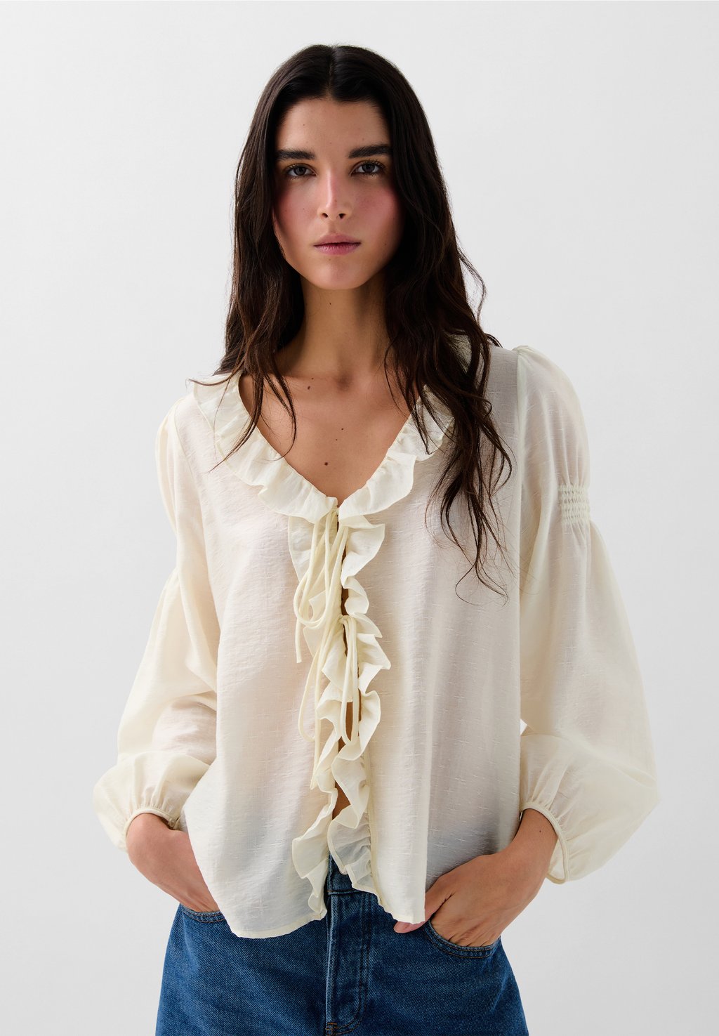 Блуза Scalpers, бежевый
Блуза Scalpers, бежевый