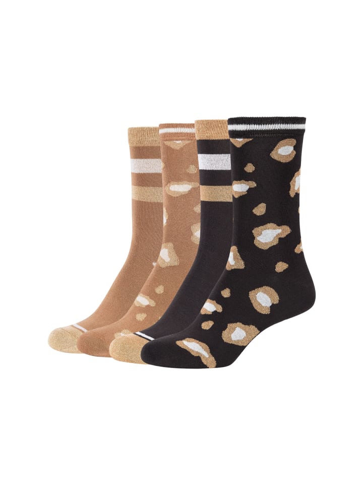 Носки шелковистые на ощупь с люрексом и леопардовым принтом, упаковка из 4 пар, шелковистые на ощупь, черного цвета camano
Носки шелковистые на ощупь с люрексом и леопардовым принтом, упаковка из 4 пар, шелковистые на ощупь, черного цвета camano