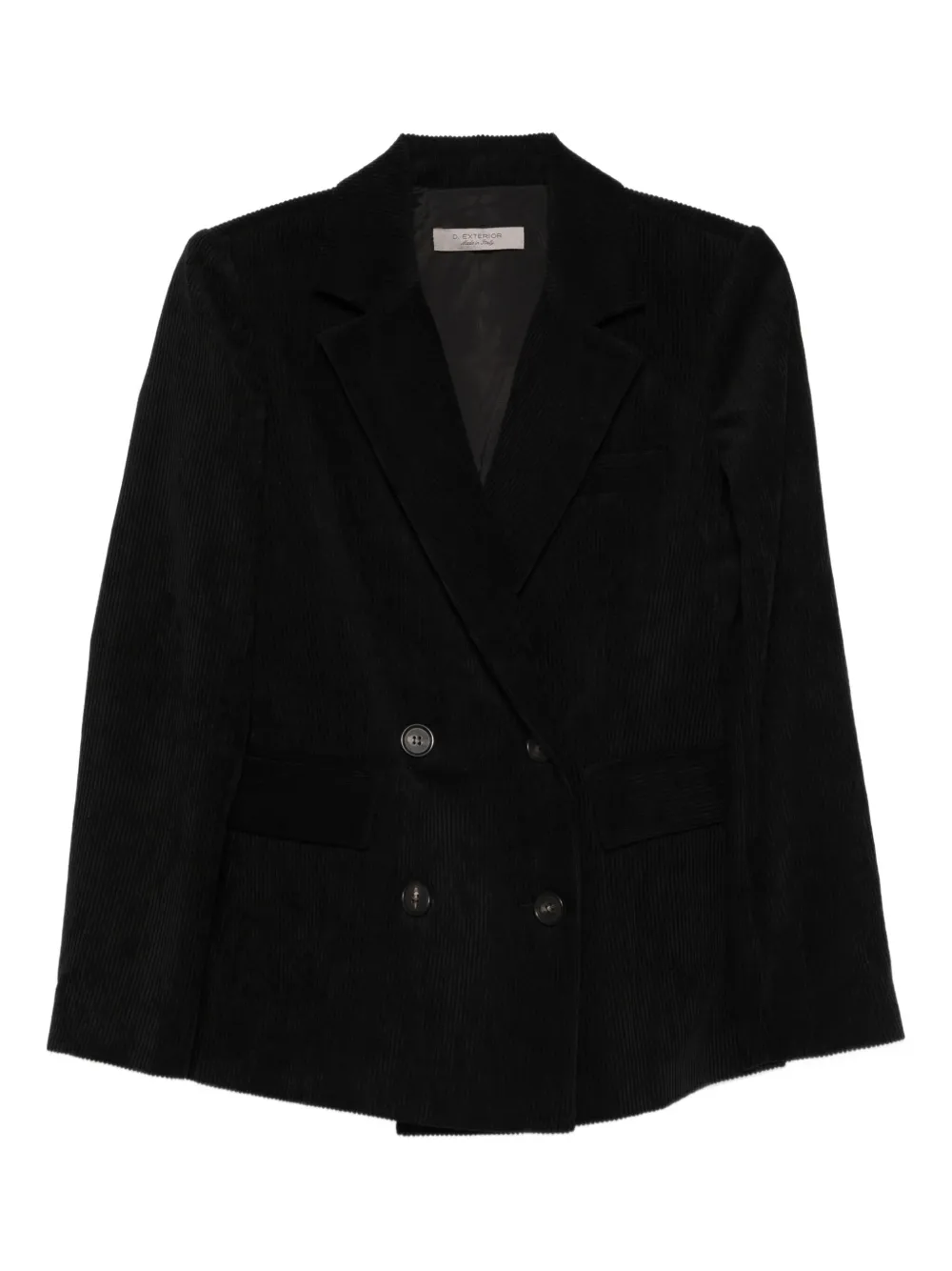 Двубортный вельветовый блейзер D.Exterior, черный
Двубортный вельветовый блейзер D.Exterior, черный