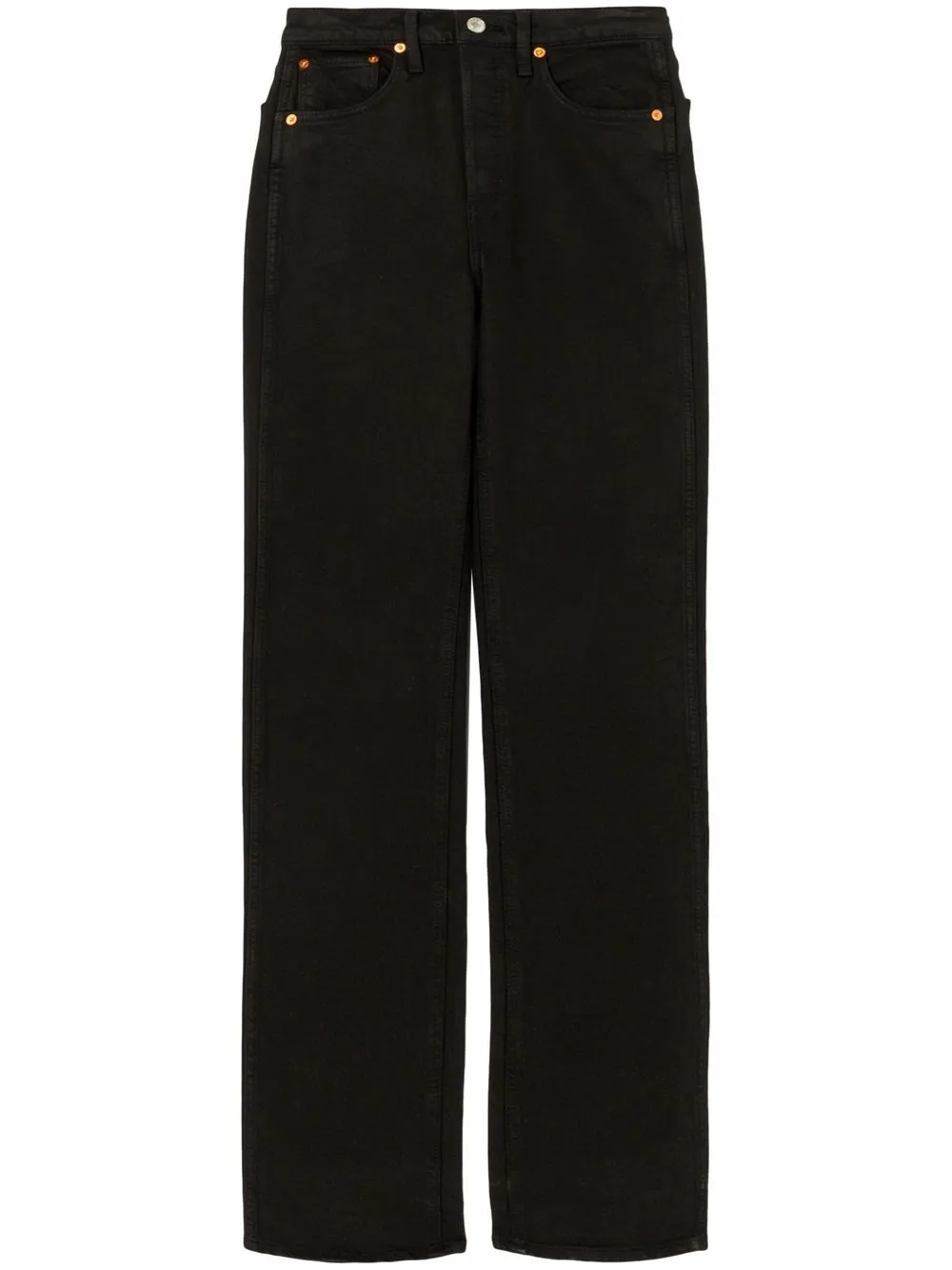 Прямые джинсы с завышенной талией RE/DONE, черный
Прямые джинсы с завышенной талией RE/DONE, черный