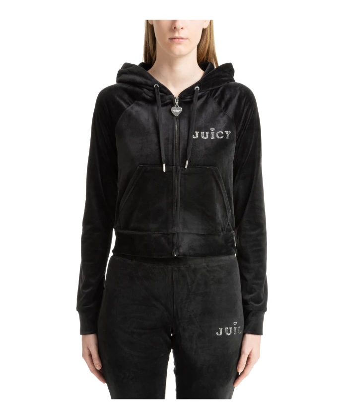 Однотонная толстовка с логотипом и застежкой-молнией на шнурке Juicy Couture, черный
Однотонная толстовка с логотипом и застежкой-молнией на шнурке Juicy Couture, черный