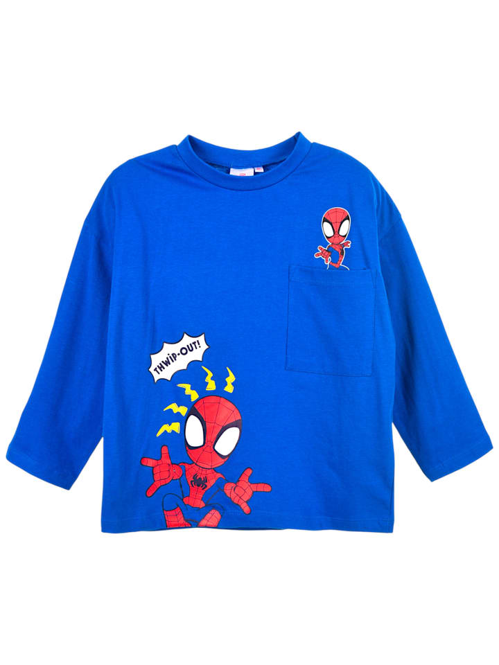 Рубашка Спайди с длинными рукавами синего цвета Spiderman
Рубашка Спайди с длинными рукавами синего цвета Spiderman