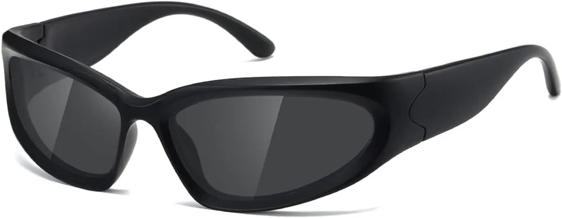 Солнцезащитные очки Kimorn Y2K с поляризованными линзами, модель Swift Oval Fashion Sport Shades Sun Glasses K1273 (женские и мужские), Matte Black Frame Grey Lens
Солнцезащитные очки Kimorn Y2K с поляризованными линзами, модель Swift Oval Fashion Sport Shades Sun Glasses K1273 (женские и мужские), Matte Black Frame Grey Lens