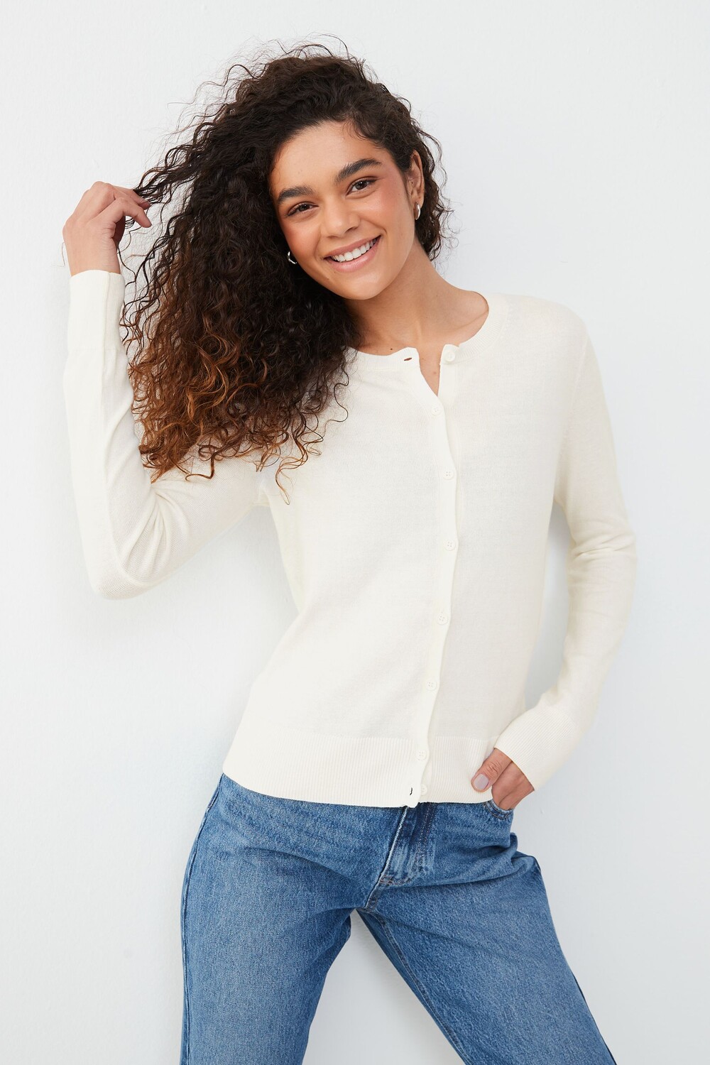 Кардиган с длинными рукавами и круглым вырезом Gap, белый
Кардиган с длинными рукавами и круглым вырезом Gap, белый