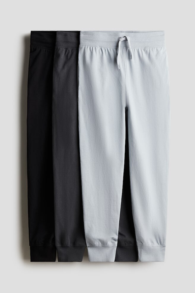 Комплект из 3 спортивных брюк из хлопкового джерси H&M, серый
Комплект из 3 спортивных брюк из хлопкового джерси H&M, серый