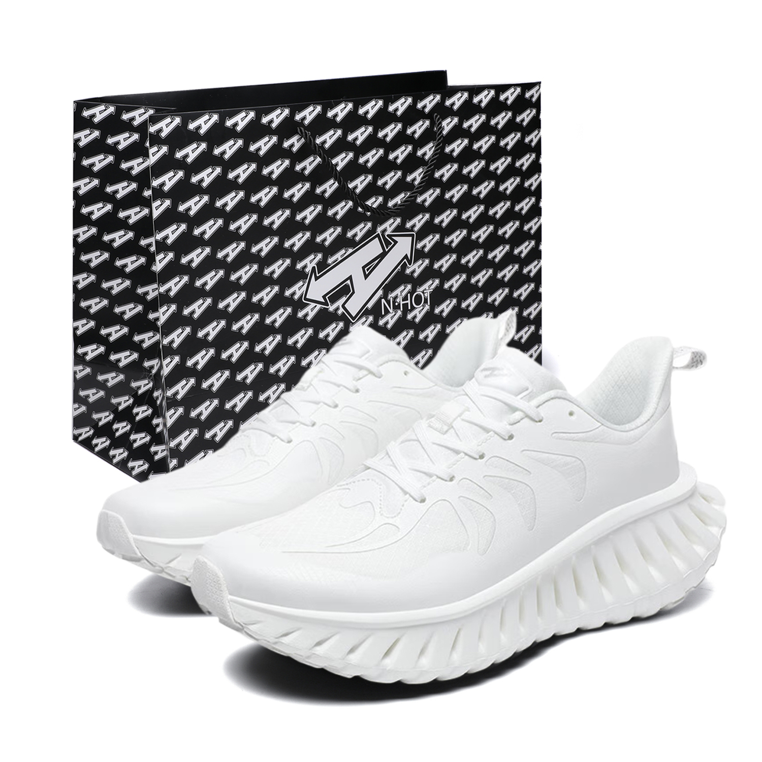 N·HOT Унисекс белые противоскользящие дышащие городские кроссовки для комфортной ходьбы с защитой от истирания, цвет White (Box)
N·HOT Унисекс белые противоскользящие дышащие городские кроссовки для комфортной ходьбы с защитой от истирания, цвет White (Box)