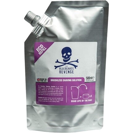 Раствор для бесщеточного бритья Vegan, 500 мл, сменный пакет, The Bluebeards Revenge
Раствор для бесщеточного бритья Vegan, 500 мл, сменный пакет, The Bluebeards Revenge