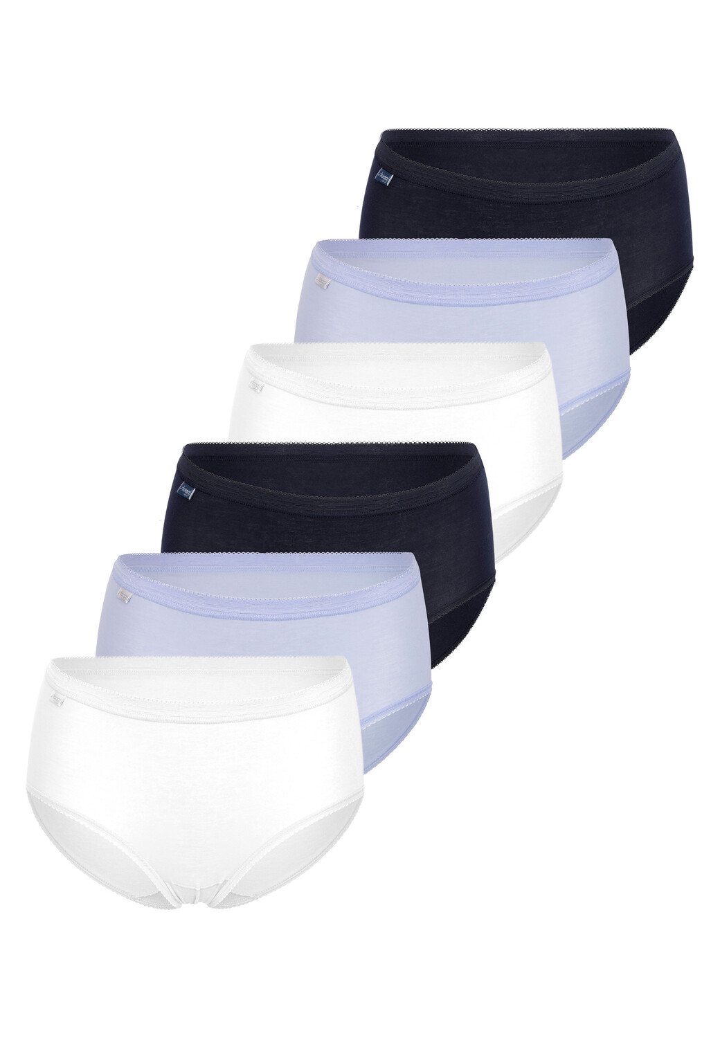 Трусы Sloggi Midi Basic+, цвет Weiß/Hellblau/Schwarz
Трусы Sloggi Midi Basic+, цвет Weiß/Hellblau/Schwarz