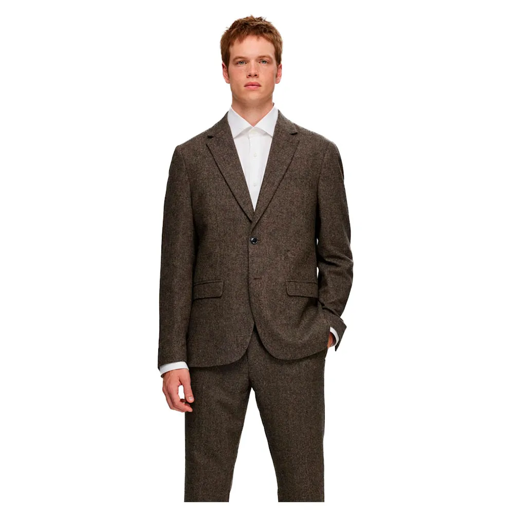 Блейзер Selected Reed Wool Slim, коричневый
Блейзер Selected Reed Wool Slim, коричневый