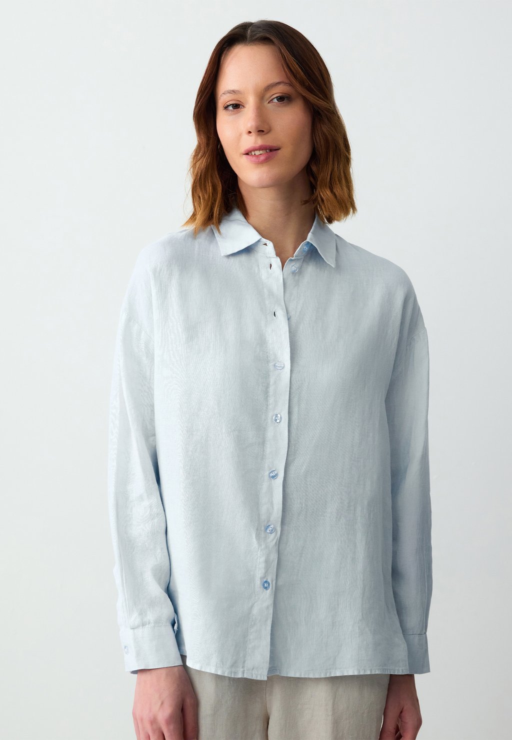 Блузка на пуговицах Jimmy Key, светло-голубой
Блузка на пуговицах Jimmy Key, светло-голубой