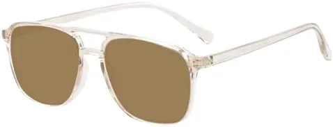 Солнцезащитные очки 2027 года, прозрачные, для мужчин и женщин, с двойной перемычкой, в узкой оправе, поляризованные, для вождения MTZJH, Transparent Brown
Солнцезащитные очки 2027 года, прозрачные, для мужчин и женщин, с двойной перемычкой, в узкой оправе, поляризованные, для вождения MTZJH, Transparent Brown