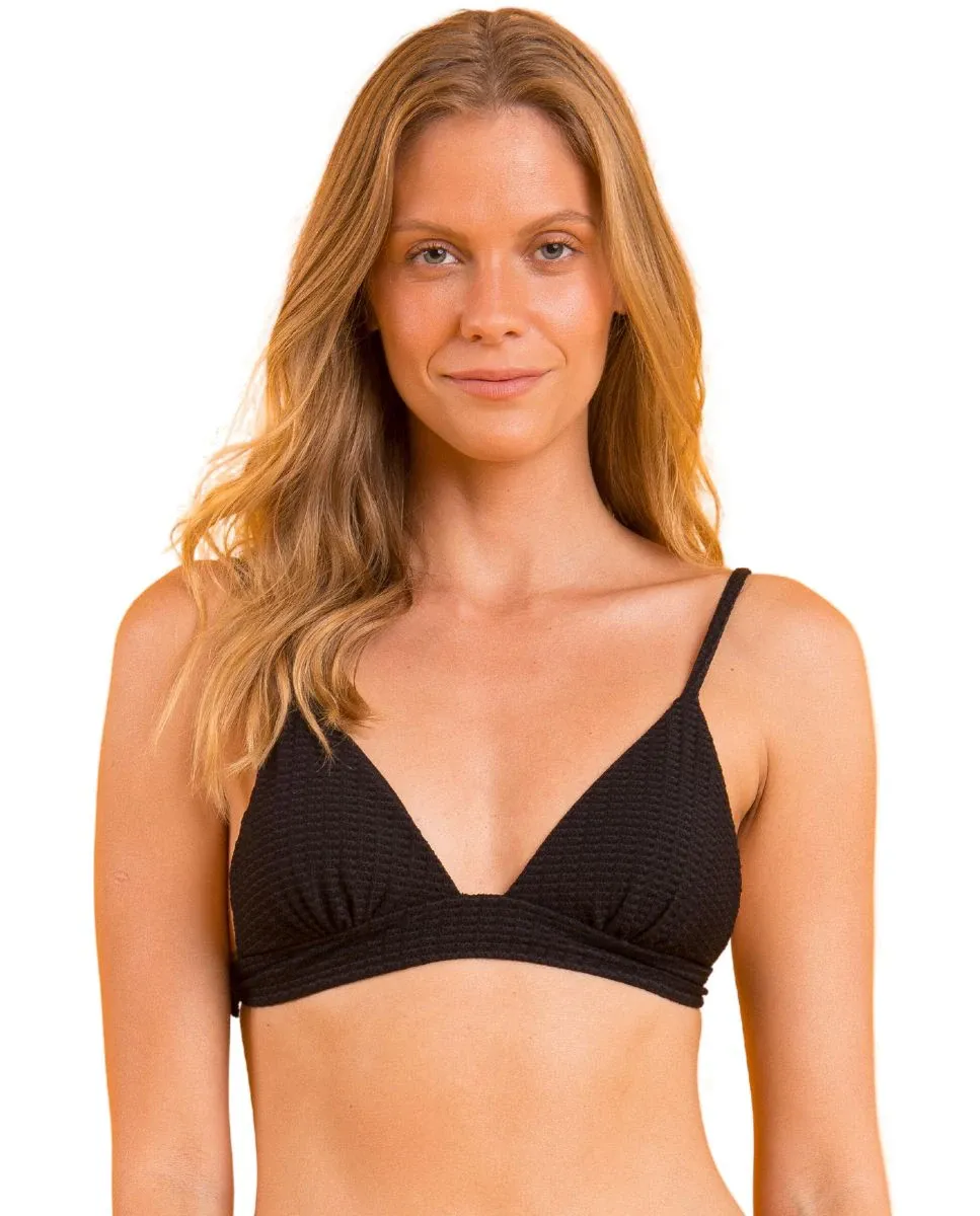 Однотонный лиф бикини с треугольными чашечками и мягкой подкладкой Río de Sol, черный
Однотонный лиф бикини с треугольными чашечками и мягкой подкладкой Río de Sol, черный