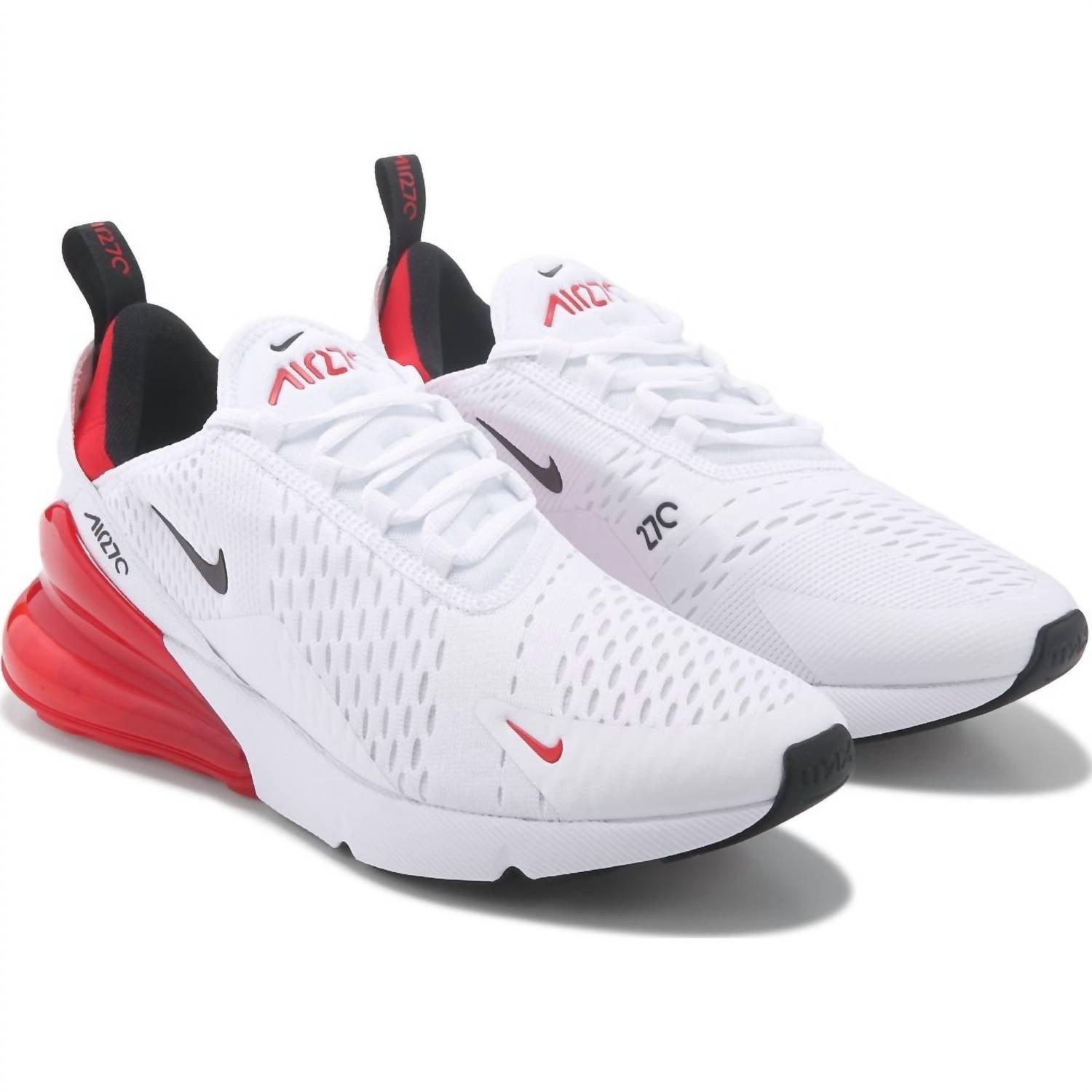 Мужские кроссовки Nike Air Max 270 в бело-красном цвете (University Red)
Мужские кроссовки Nike Air Max 270 в бело-красном цвете (University Red)