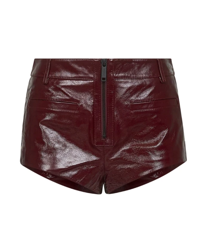 Короткие кожаные шорты с застежкой-молнией спереди, бордового цвета Self Portrait, красный
Короткие кожаные шорты с застежкой-молнией спереди, бордового цвета Self Portrait, красный