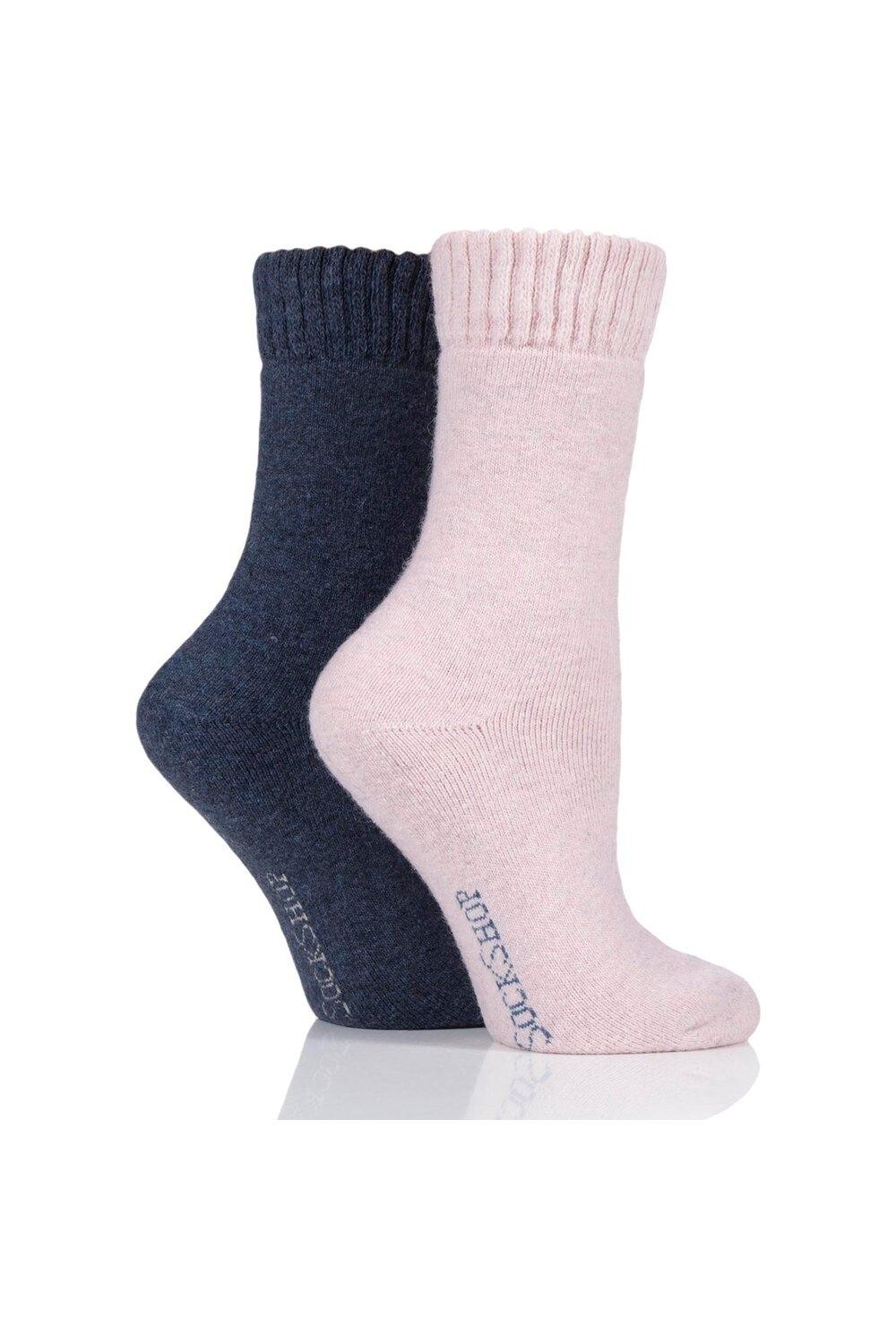 2 пары однотонных и полосатых носков из смеси шерсти SOCKSHOP, розовый
2 пары однотонных и полосатых носков из смеси шерсти SOCKSHOP, розовый