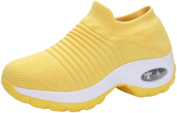 Женские сетчатые носочные кроссовки, дышащие кроссовки на плоской подошве, мужские и женские кроссовки с воздушной подушкой для повседневной ходьбы Azttoztto, желтый
Женские сетчатые носочные кроссовки, дышащие кроссовки на плоской подошве, мужские и женские кроссовки с воздушной подушкой для повседневной ходьбы Azttoztto, желтый