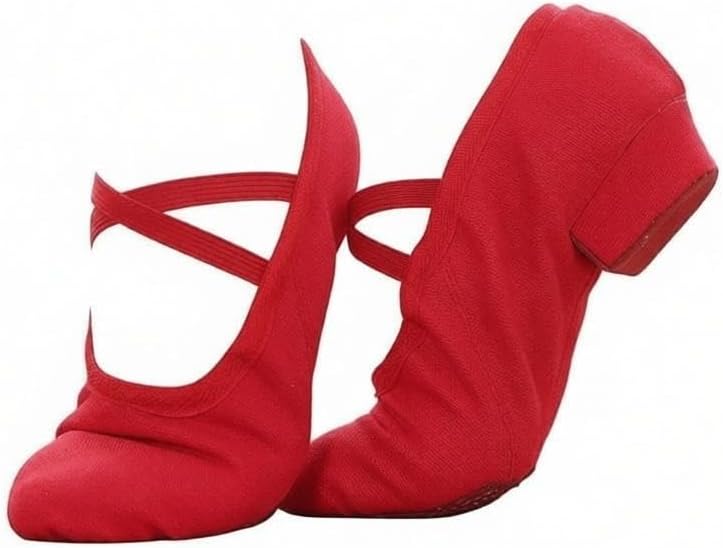 Балетные туфли, танцевальные тапочки, эластичные балетные туфли из холста для взрослых, мягкие балетные туфли для танцев для женщин, девушек и мальчиков Generic, красный
Балетные туфли, танцевальные тапочки, эластичные балетные туфли из холста для взрослых, мягкие балетные туфли для танцев для женщин, девушек и мальчиков Generic, красный