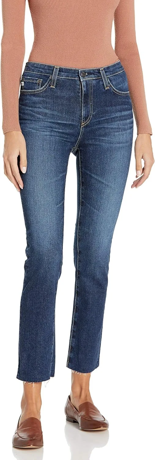 AG Adriano Goldschmied Женские джинсы Isabelle с высокой посадкой и прямыми штанинами
AG Adriano Goldschmied Женские джинсы Isabelle с высокой посадкой и прямыми штанинами