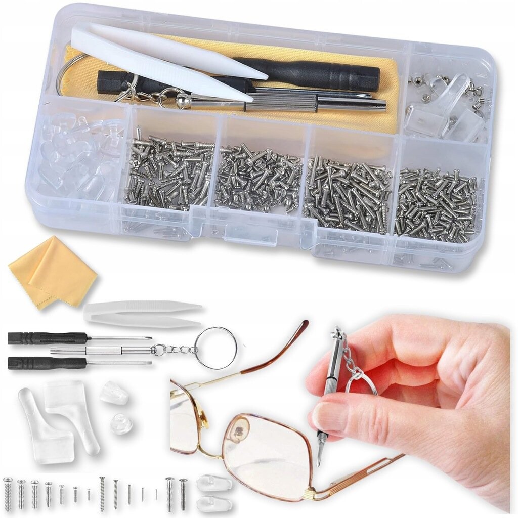 Ремкомплект для ремонта очков Инструменты Винты Силиконовые носоупоры, 528 шт ABAVI
Ремкомплект для ремонта очков Инструменты Винты Силиконовые носоупоры, 528 шт ABAVI