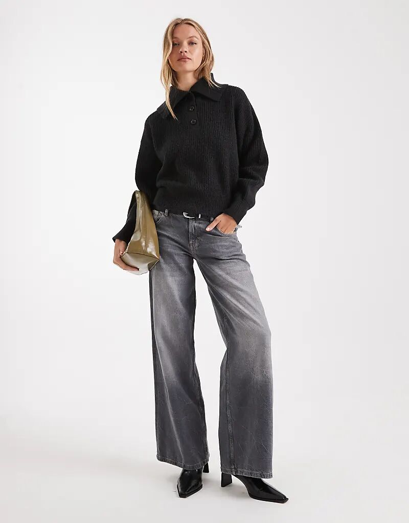 Джемпер в рубчик с матросским воротником ASOS DESIGN черного цвета
Джемпер в рубчик с матросским воротником ASOS DESIGN черного цвета