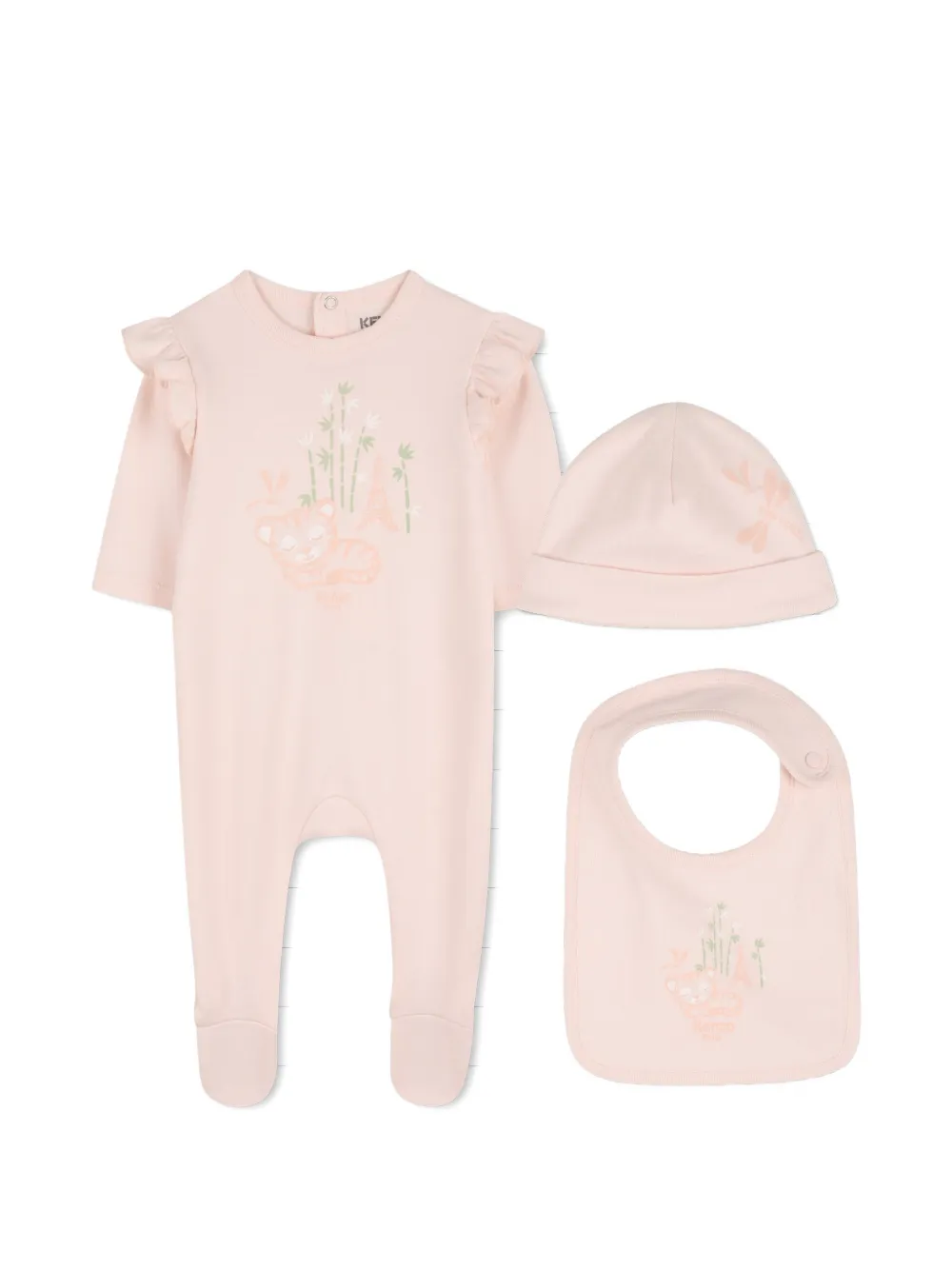 Комбинезон для малышей с оборками (набор) Kenzo Kids, розовый
Комбинезон для малышей с оборками (набор) Kenzo Kids, розовый