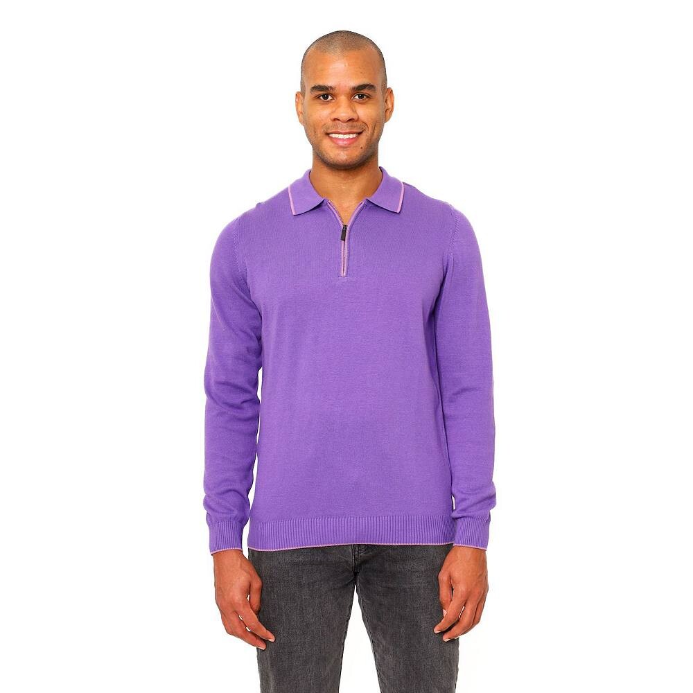 Мужская рубашка поло из однотонного хлопка с длинным рукавом и молнией на четверть Villena VELLAPAIS, цвет Light Purple
Мужская рубашка поло из однотонного хлопка с длинным рукавом и молнией на четверть Villena VELLAPAIS, цвет Light Purple