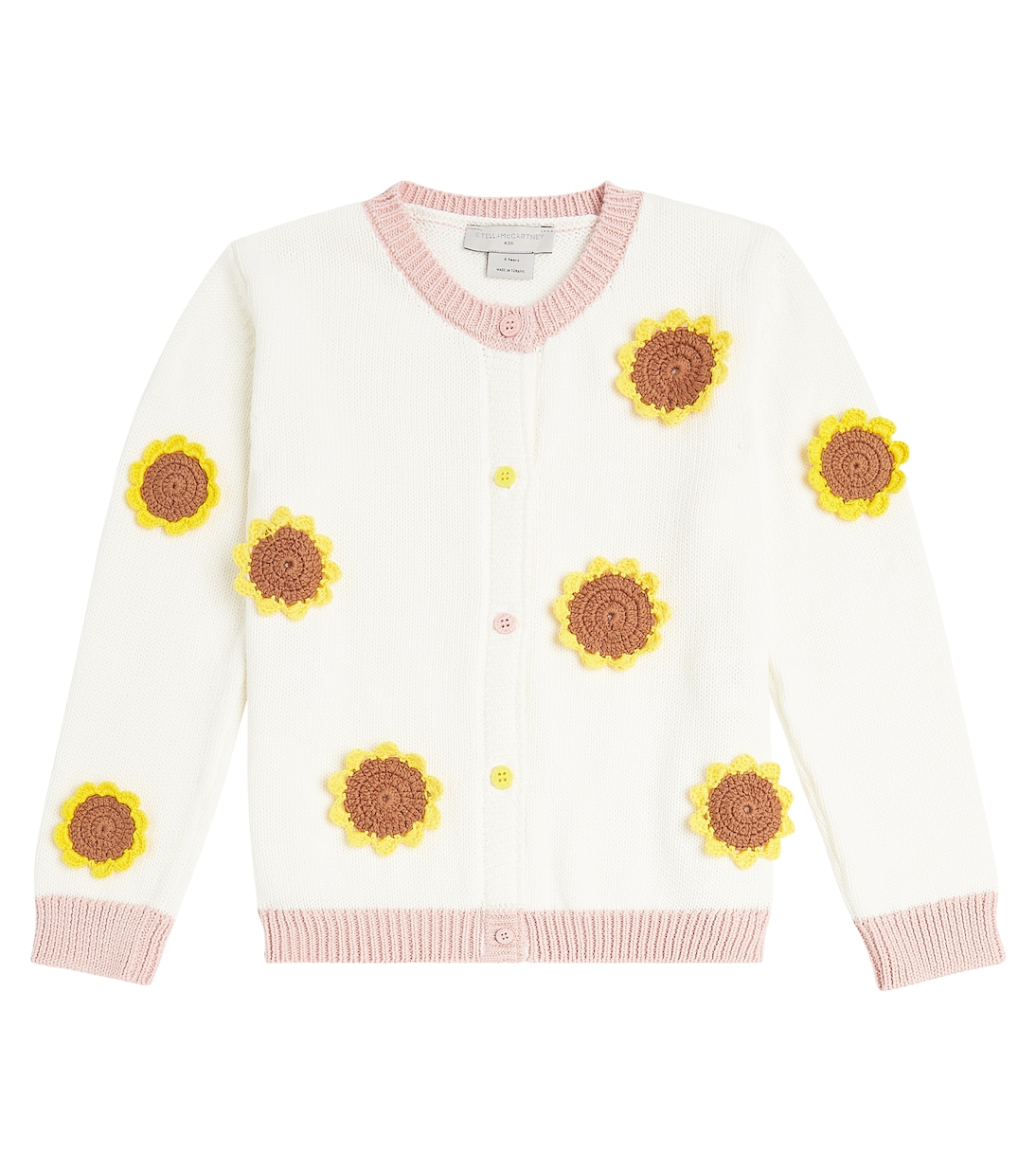 Украшенный хлопковый кардиган Stella McCartney Kids, слоновая кость
Украшенный хлопковый кардиган Stella McCartney Kids, слоновая кость