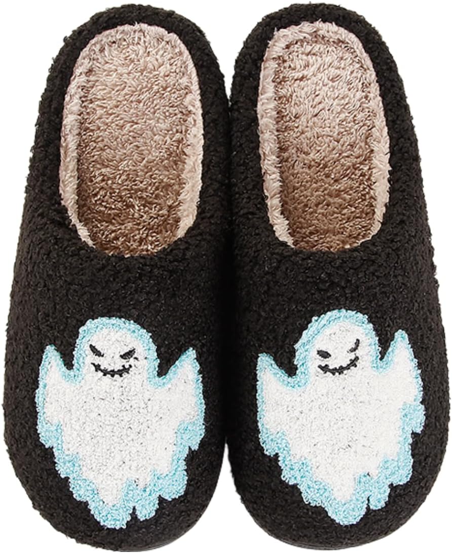 Тапочки с тыквами на Хэллоуин для женщин и мужчин, уютные плюшевые тапочки с эффектом памяти для дома для пары Poispois, черный
Тапочки с тыквами на Хэллоуин для женщин и мужчин, уютные плюшевые тапочки с эффектом памяти для дома для пары Poispois, черный