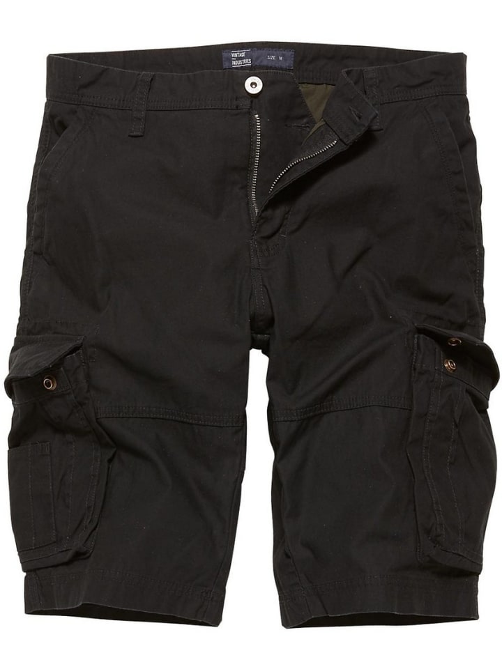 Тканевые шорты Vintage Industries, черный
Тканевые шорты Vintage Industries, черный