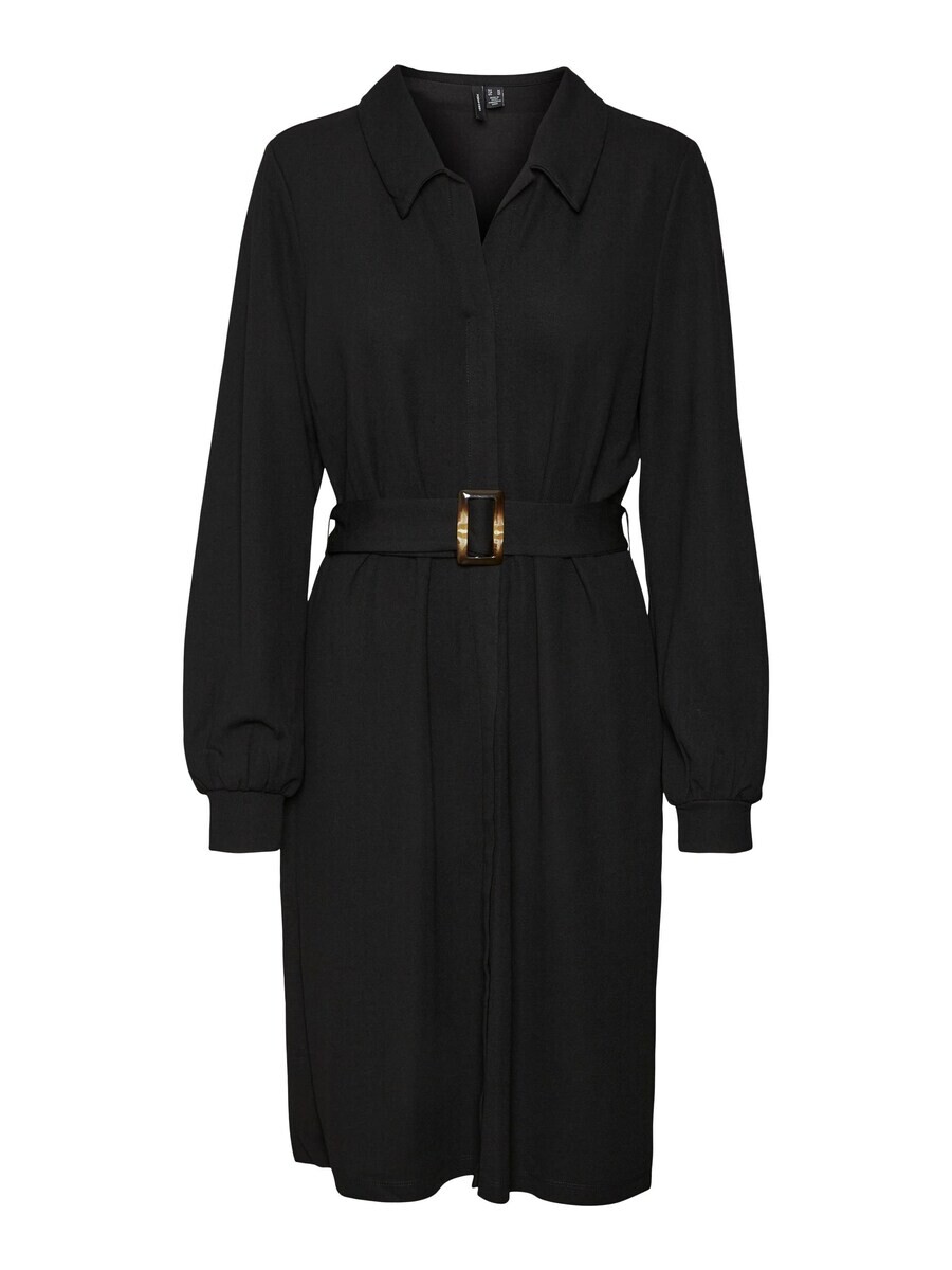 Платье рубашка VERO MODA Shirt Dress Pam, черный 
Платье рубашка VERO MODA Shirt Dress Pam, черный