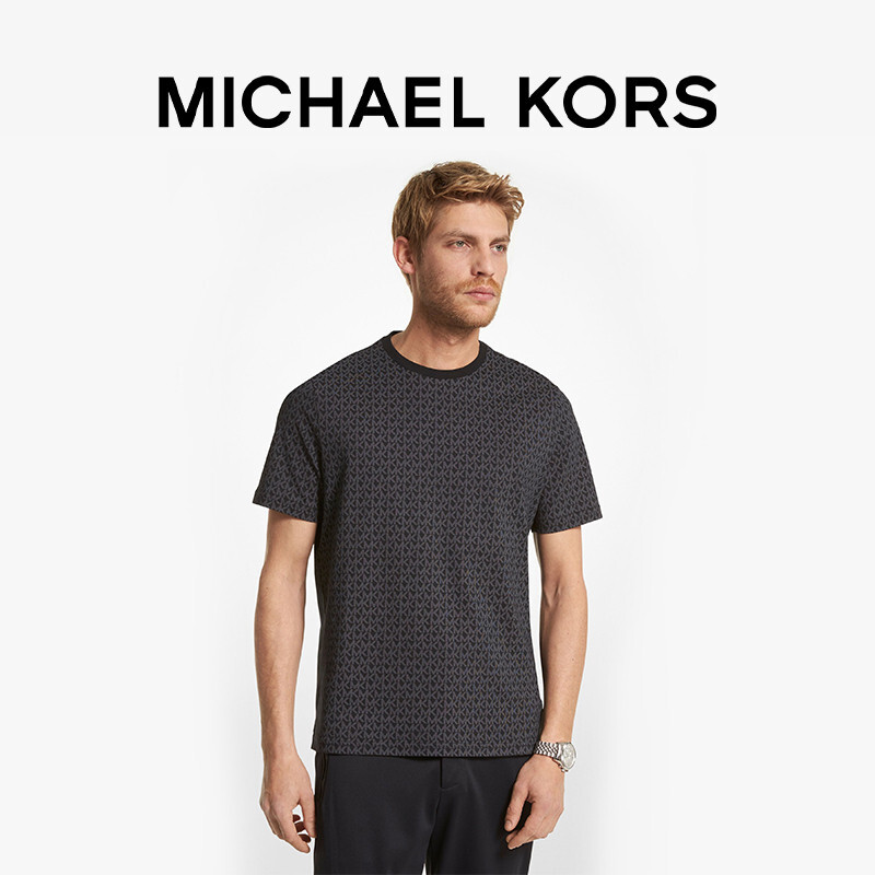 Футболка хлопковая мужская Michael Kors с коротким рукавом, черный
Футболка хлопковая мужская Michael Kors с коротким рукавом, черный