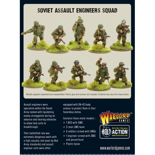Фигурки Soviet Assault Engineers Squad
Фигурки Soviet Assault Engineers Squad
