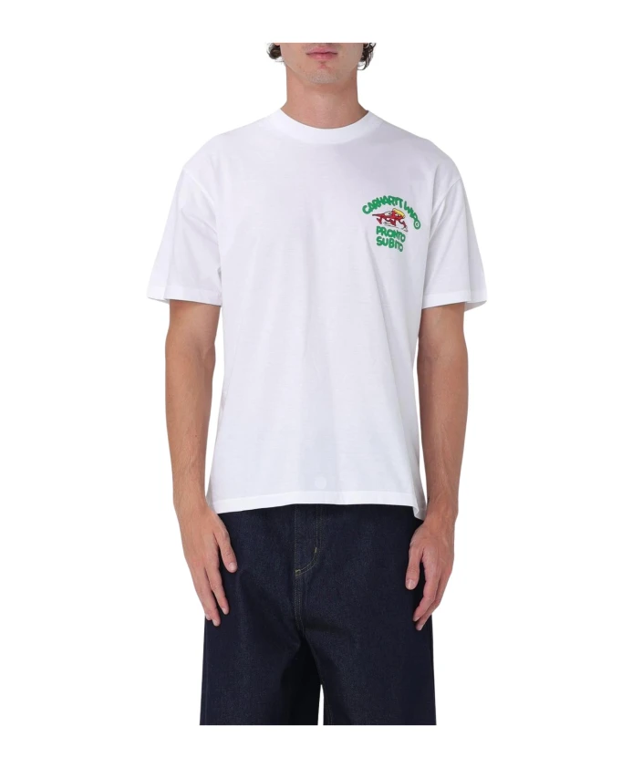 Футболка с удобными короткими рукавами и графическим принтом. Carhartt Wip, белый
Футболка с удобными короткими рукавами и графическим принтом. Carhartt Wip, белый