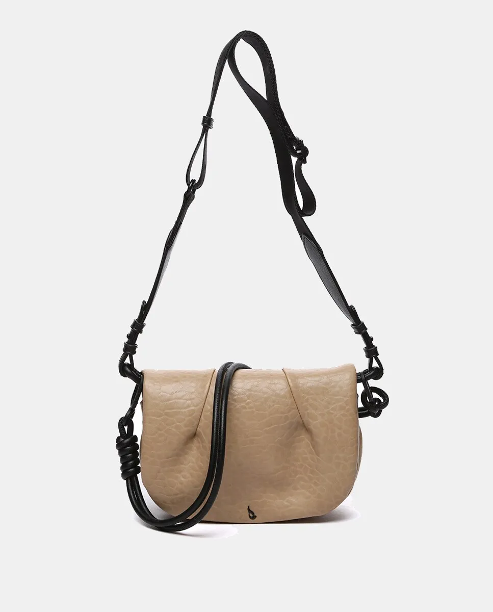 Сумка через плечо из переработанных материалов бежевого цвета Abbacino, Бежевый, Сумка через плечо из переработанных материалов бежевого цвета Abbacino